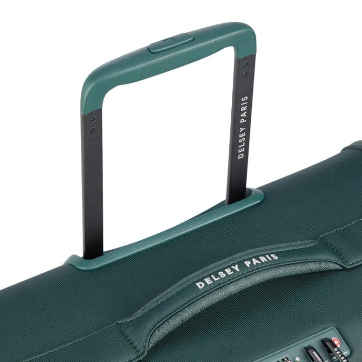 Reistrolleys|Reiskoffers>Delsey Brochant 3 Trolley 67 Expandable pine green