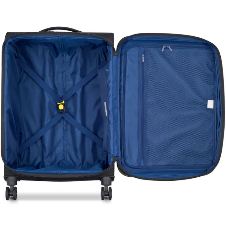 Reistrolleys|Reiskoffers>Delsey Brochant 3 Trolley 67 Expandable black