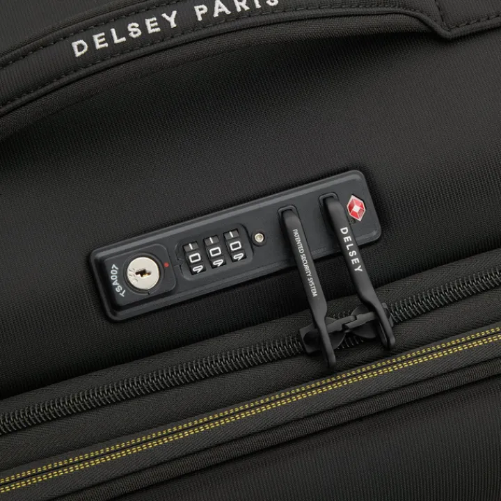 Reistrolleys|Reiskoffers>Delsey Brochant 3 Trolley 67 Expandable black