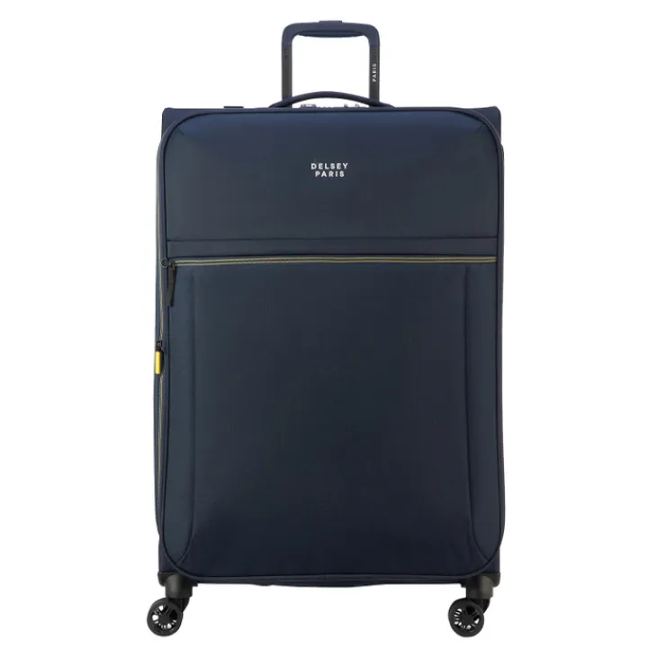 Reistrolleys|Reiskoffers>Delsey Brochant 3 Trolley 78 Expandable navy blue