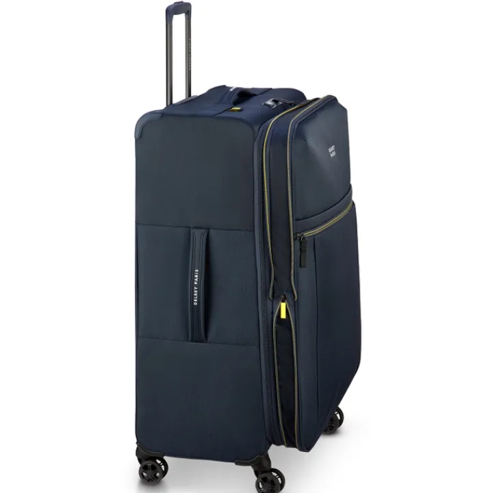 Reistrolleys|Reiskoffers>Delsey Brochant 3 Trolley 78 Expandable navy blue