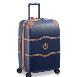 Reistrolleys|Reiskoffers>Delsey Chatelet Air 2.0 4 Wheel Medium Trolley 66 navy blue