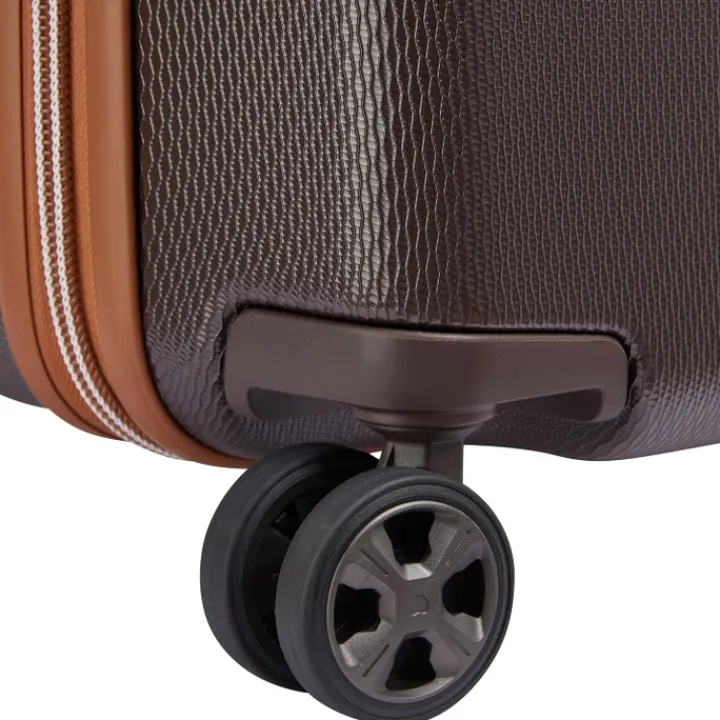 Reistrolleys|Reiskoffers>Delsey Chatelet Air 2.0 4 Wheel Medium Trolley 66 marron