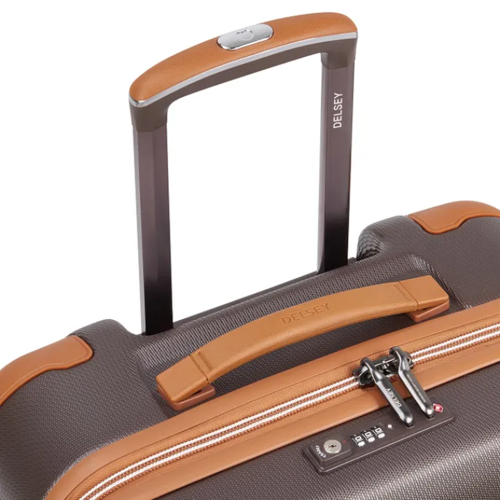 Reistrolleys|Reiskoffers>Delsey Chatelet Air 2.0 4 Wheel Medium Trolley 66 marron