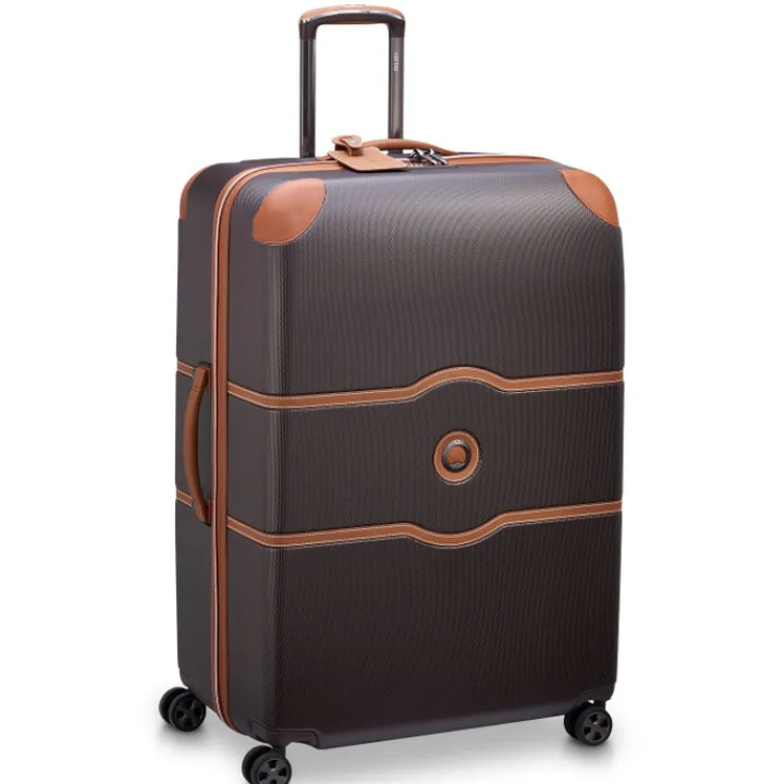 Reistrolleys|Reiskoffers>Delsey Chatelet Air 2.0 4 Wheel Large Trolley 82 brown