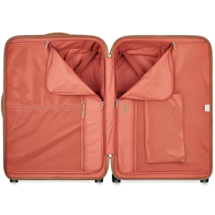 Reistrolleys|Reiskoffers>Delsey Chatelet Air 2.0 4 Wheel Large Trolley 82 brown