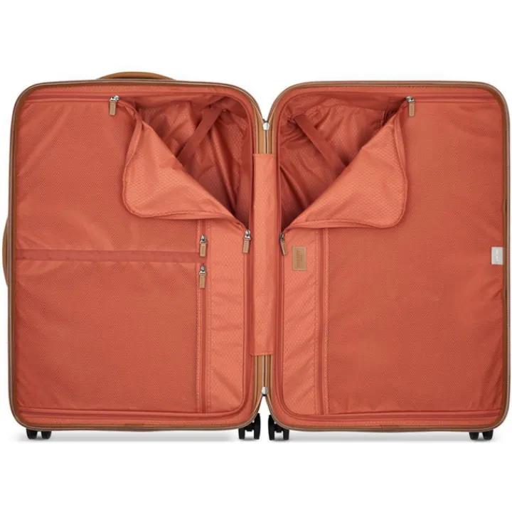 Reistrolleys|Reiskoffers>Delsey Chatelet Air 2.0 4 Wheel Large Trolley 76 marron