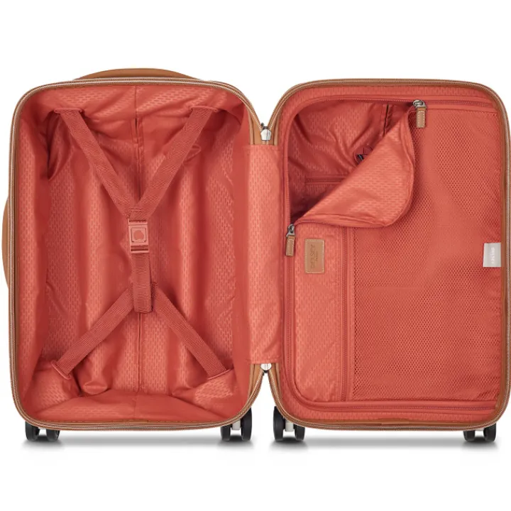 Handbagage Trolleys|Reistrolleys>Delsey Chatelet Air 2.0 4 Wheel Cabin Trolley 55/35 angora