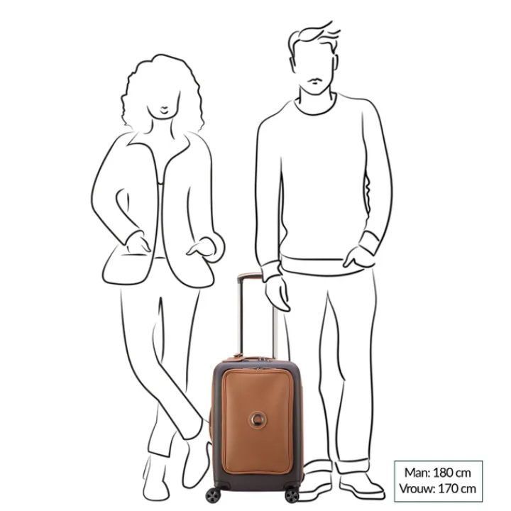 Handbagage Trolleys|Laptop Trolleys>Delsey Chatelet Air 2.0 Cabin Trolley 55 angora