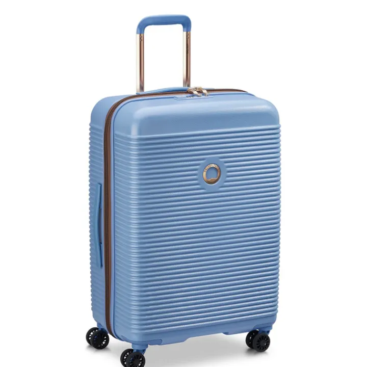 Reistrolleys|Reiskoffers>Delsey Freestyle 4 Wheel Trolley 67 himmelblau