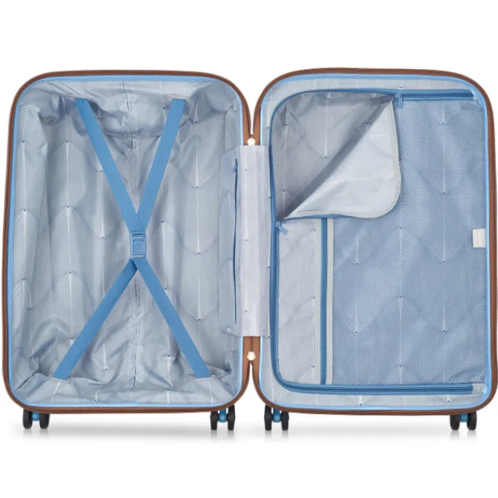 Reistrolleys|Reiskoffers>Delsey Freestyle 4 Wheel Trolley 67 himmelblau