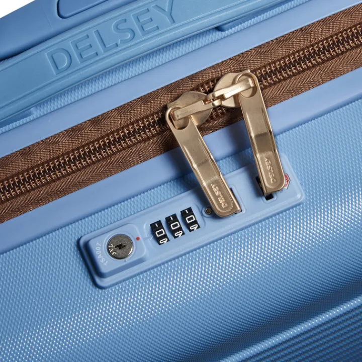 Reistrolleys|Reiskoffers>Delsey Freestyle 4 Wheel Trolley 67 himmelblau