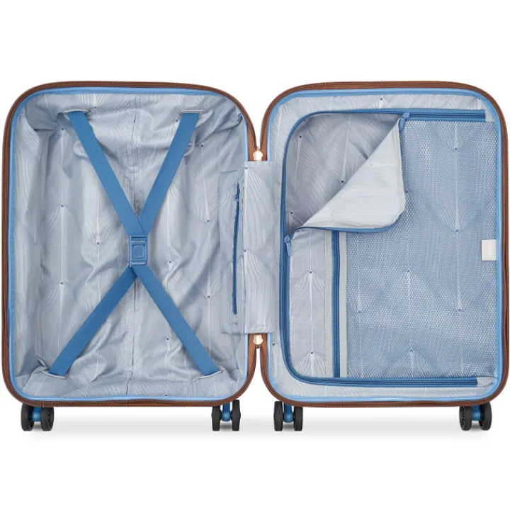 Transavia Trolleys|Handbagage Trolleys>Delsey Freestyle Cabin Trolley 55/40 himmelblau