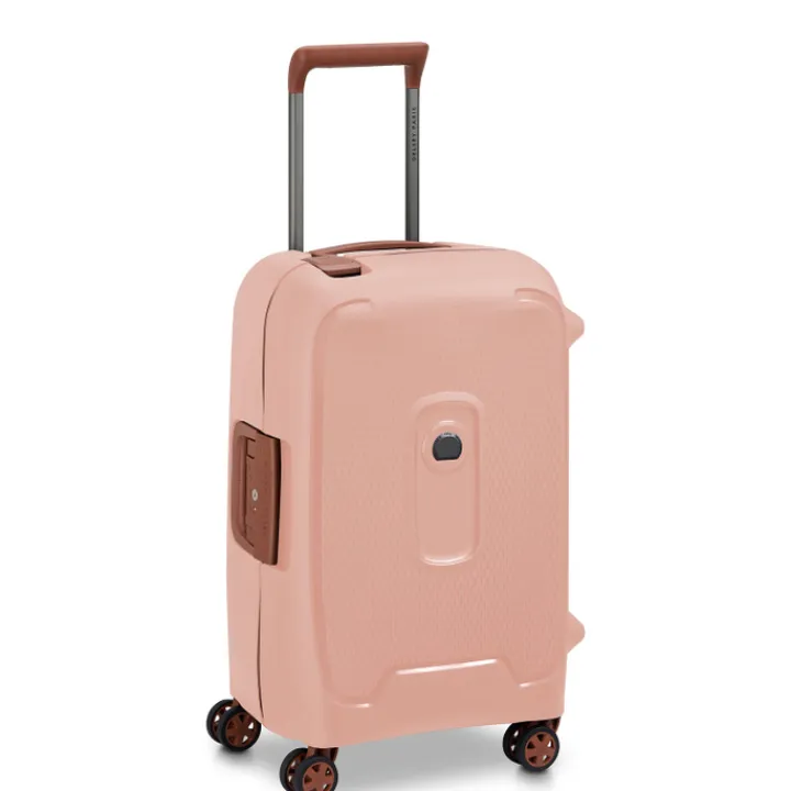 Transavia Trolleys|Klm Trolleys>Delsey Moncey 4 Wheel Cabin Trolley 55/35 rose