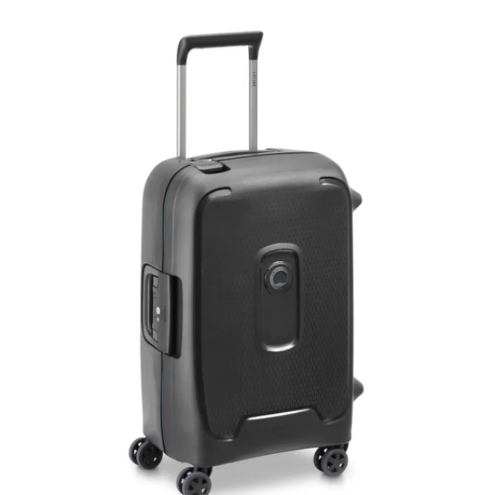 Transavia Trolleys|Klm Trolleys>Delsey Moncey 4 Wheel Cabin Trolley 55/35 Black