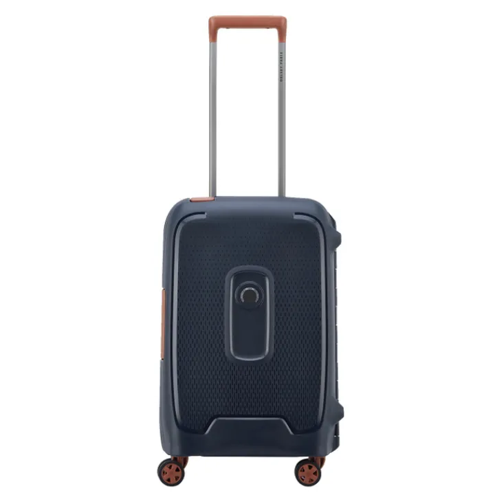 Transavia Trolleys|Klm Trolleys>Delsey Moncey 4 Wheel Cabin Trolley 55/35 navy blue