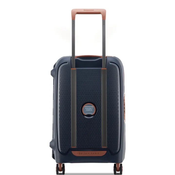 Transavia Trolleys|Klm Trolleys>Delsey Moncey 4 Wheel Cabin Trolley 55/35 navy blue