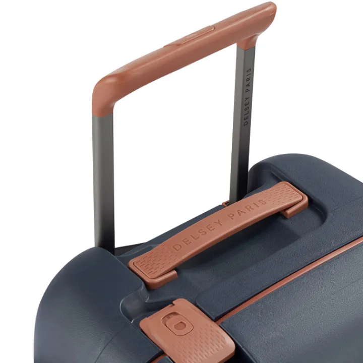 Transavia Trolleys|Klm Trolleys>Delsey Moncey 4 Wheel Cabin Trolley 55/35 navy blue