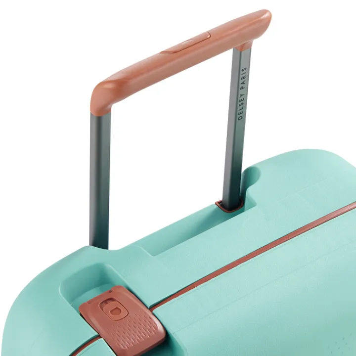 Transavia Trolleys|Ryanair Trolleys>Delsey Moncey 4 Wheel Slim Cabin Trolley 55 almond