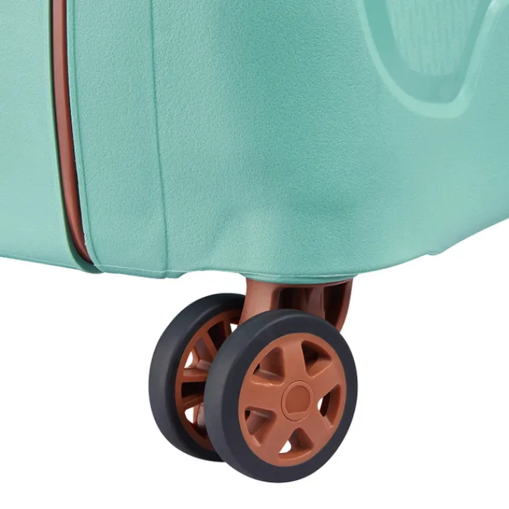 Transavia Trolleys|Ryanair Trolleys>Delsey Moncey 4 Wheel Slim Cabin Trolley 55 almond