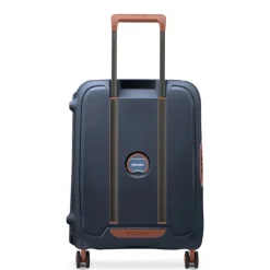 Transavia Trolleys|Ryanair Trolleys>Delsey Moncey 4 Wheel Slim Cabin Trolley 55 cm ink blue