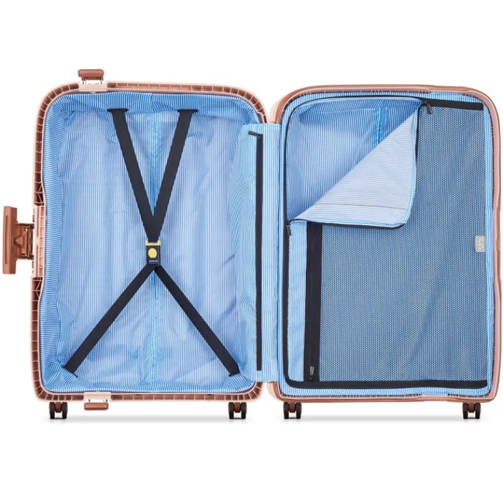 Reistrolleys|Reiskoffers>Delsey Moncey 4 Wheel Trolley 69 cm pink
