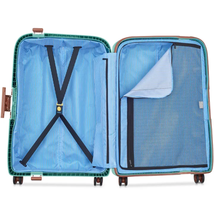 Reistrolleys|Reiskoffers>Delsey Moncey 4 Wheel Trolley 69 almond