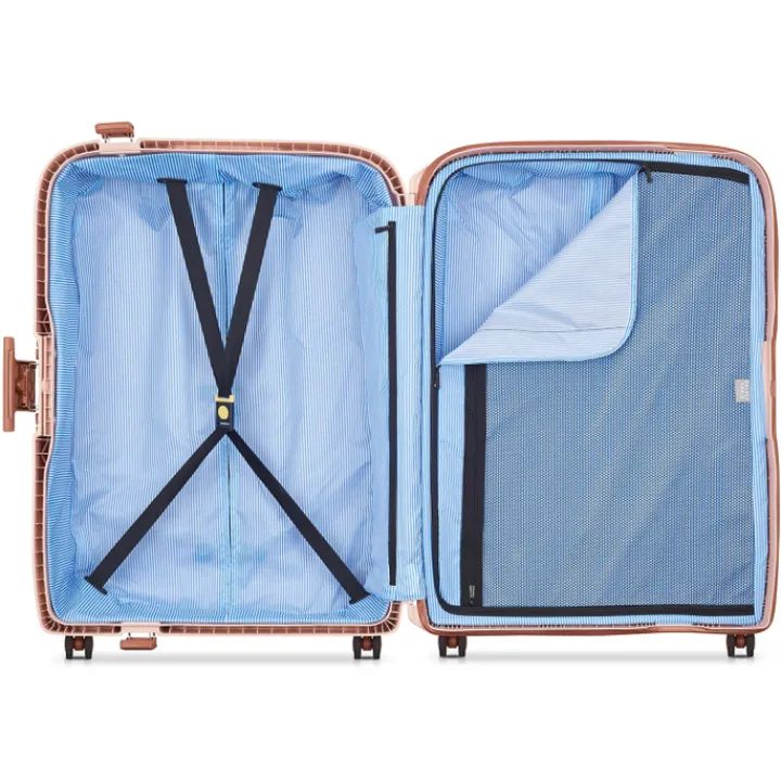 Reistrolleys|Reiskoffers>Delsey Moncey 4 Wheel Trolley 76 cm pink