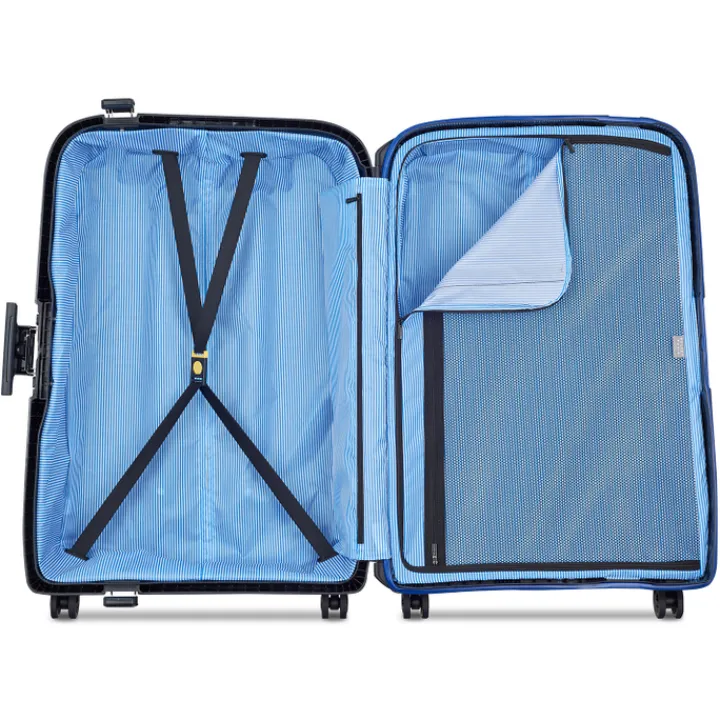 Reistrolleys|Reiskoffers>Delsey Moncey 4 Wheel Trolley 76 black