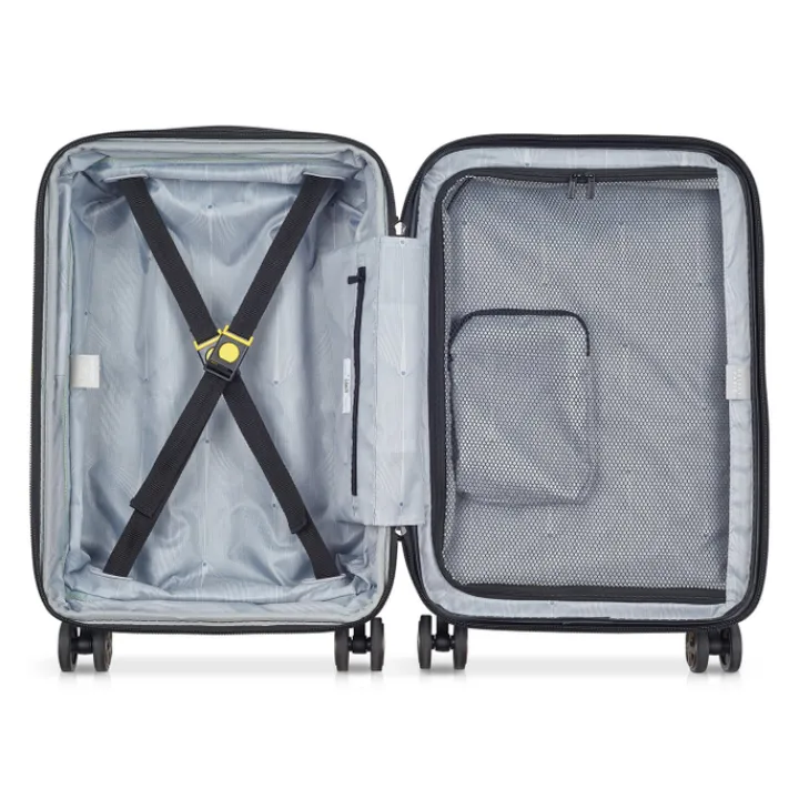 Handbagage Trolleys|Reistrolleys>Delsey Shadow 5.0 Cabin Trolley Front Pocket 55 Expandable green