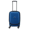 Handbagage Trolleys|Reistrolleys>Delsey Shadow 5.0 Cabin Trolley Front Pocket 55 Expandable blue