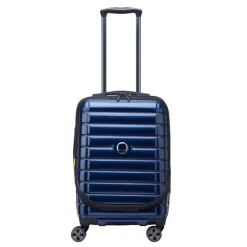 Handbagage Trolleys|Reistrolleys>Delsey Shadow 5.0 Cabin Trolley Front Pocket 55 Expandable blue
