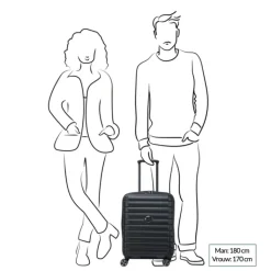 Transavia Trolleys|Ryanair Trolleys>Delsey Shadow 5.0 Cabin Trolley 55/40 black