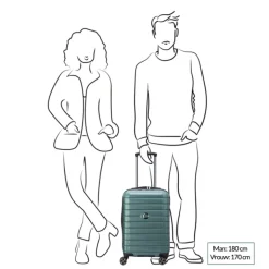 Handbagage Trolleys|Reistrolleys>Delsey Shadow 5.0 Cabin Trolley 55/35 Expandable blue
