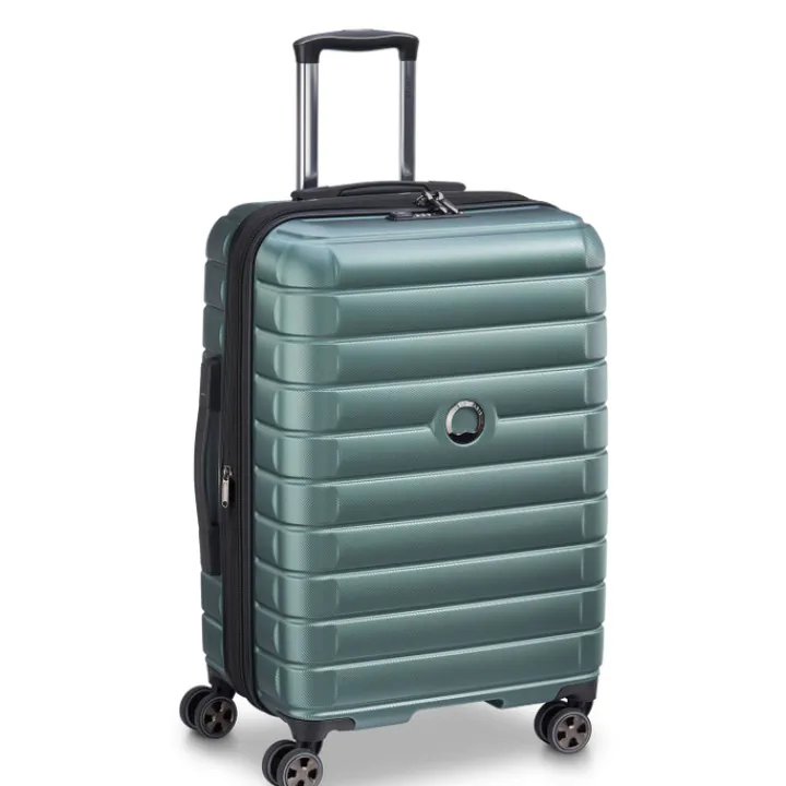 Reistrolleys|Reiskoffers>Delsey Shadow 5.0 Trolley 66 Expandable green