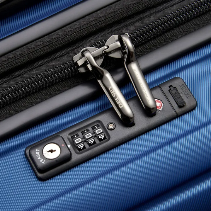 Reistrolleys|Reiskoffers>Delsey Shadow 5.0 Trolley 75 Expandable blue