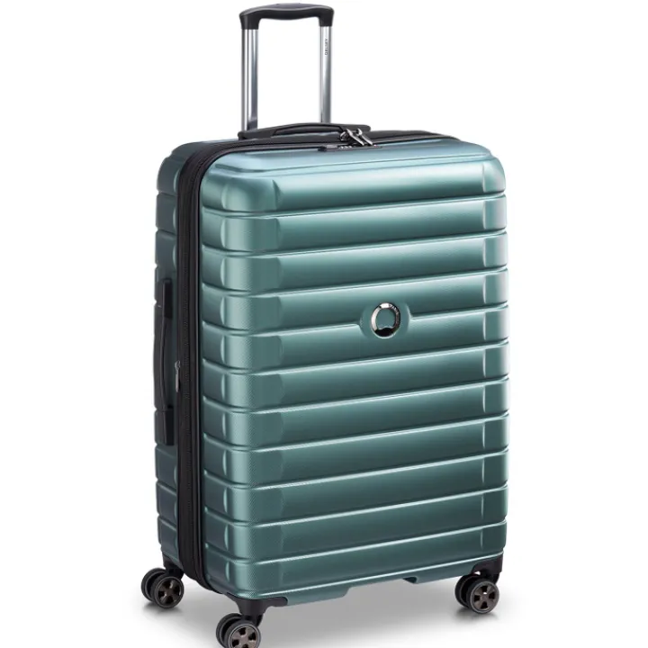 Reistrolleys|Reiskoffers>Delsey Shadow 5.0 Trolley 75 Expandable green