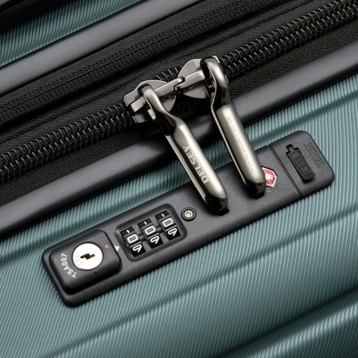 Reistrolleys|Reiskoffers>Delsey Shadow 5.0 Trolley 75 Expandable green