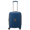 Transavia Trolleys|Ryanair Trolleys>Delsey St Tropez 4 Double Wheels Slim Cabin Trolley 55 navy