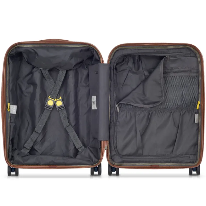 Transavia Trolleys|Ryanair Trolleys>Delsey St Tropez 4 Double Wheels Slim Cabin Trolley 55 navy