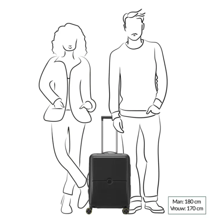 Handbagage Trolleys|Reistrolleys>Delsey Turenne 2.0 Cabin Trolley S 55/40 dark green