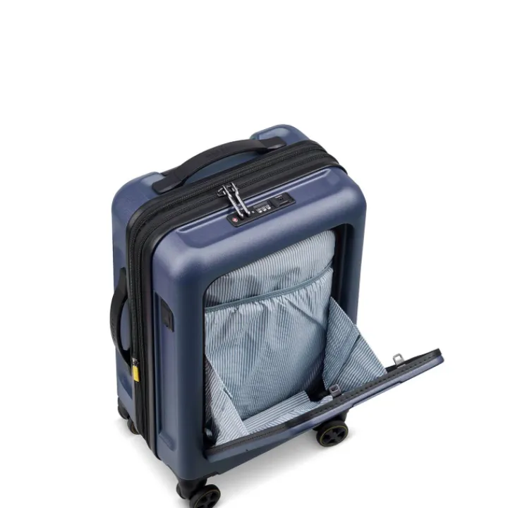 Handbagage Trolleys|Reistrolleys>Delsey Turenne 2.0 Cabin Trolley S Front Pocket dark blue