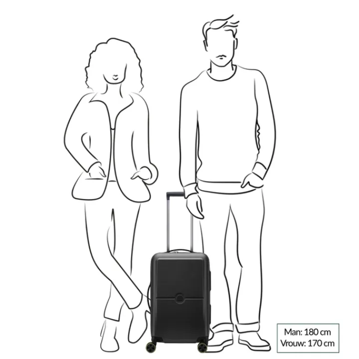 Handbagage Trolleys|Reistrolleys>Delsey Turenne 2.0 Cabin Trolley S 55/35 black
