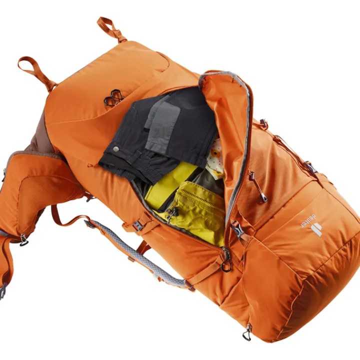 Grote Rugzakken|Trekking Rugzakken>Deuter Aircontact Core 65+10 Women SL chestnut/umbra