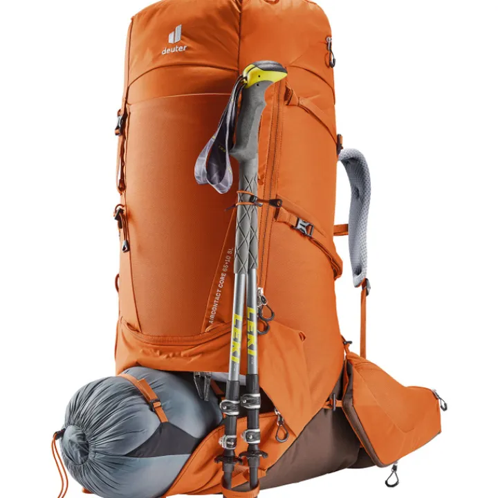 Grote Rugzakken|Trekking Rugzakken>Deuter Aircontact Core 65+10 Women SL chestnut/umbra