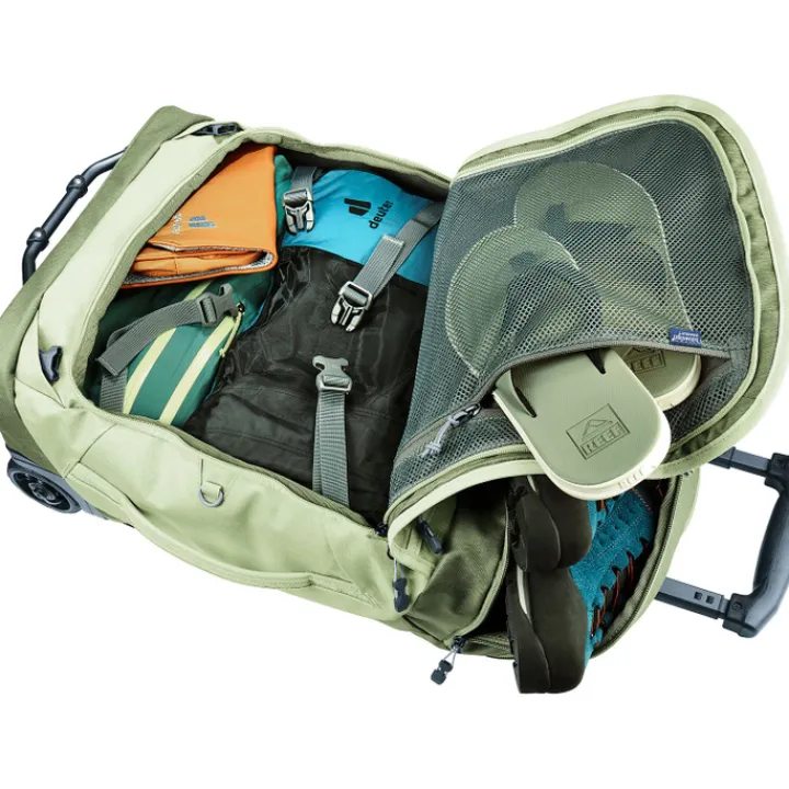 Rugzak Met Wieltjes|Handbagage Reistassen>Deuter Duffel Pro Movo 36 mineral-grove