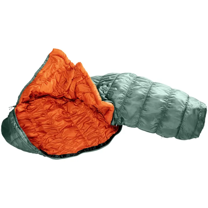 Slaapzakken>Deuter Exosphere +4g Zip Right sage/paprika