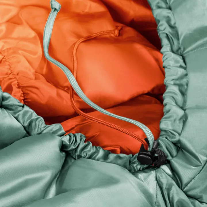 Slaapzakken>Deuter Exosphere +4g Zip Right sage/paprika