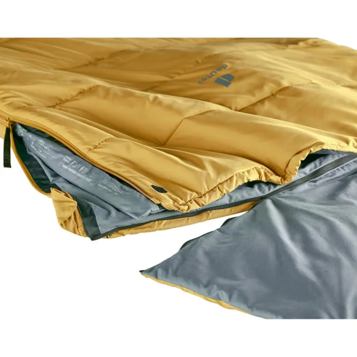Slaapzakken>Deuter Orbit SQ +6g Zip Right caramel/teal