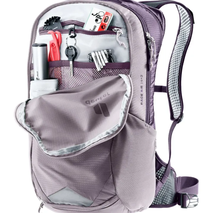 Kleine Rugzakken|Fietsrugzakken>Deuter Race Air 14+3 Backpack lavender-purple